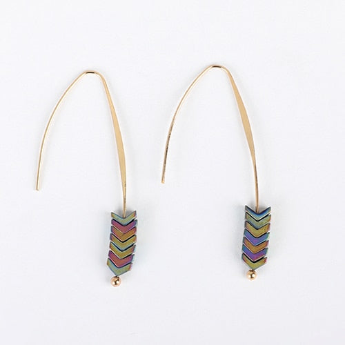 Arrow Long Hook Earrings