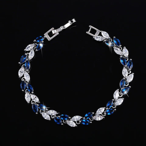 Leaf Crystal Bracelet