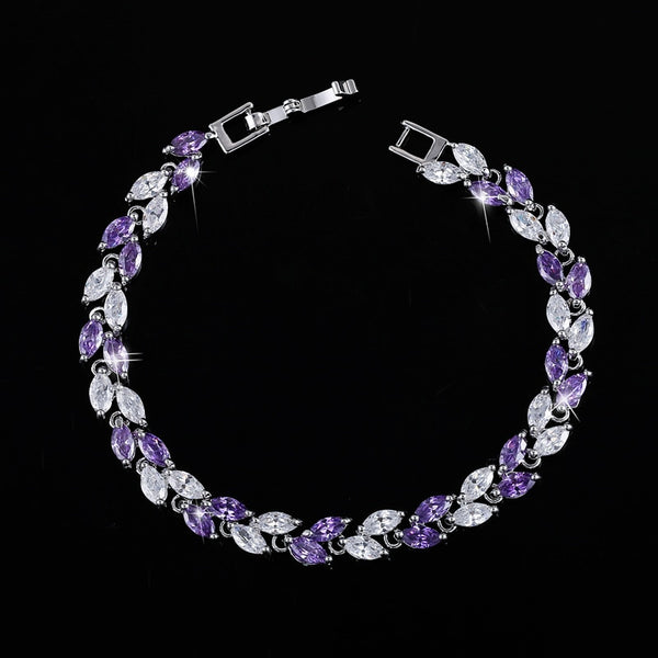 Leaf Crystal Bracelet