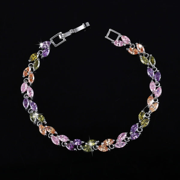 Leaf Crystal Bracelet