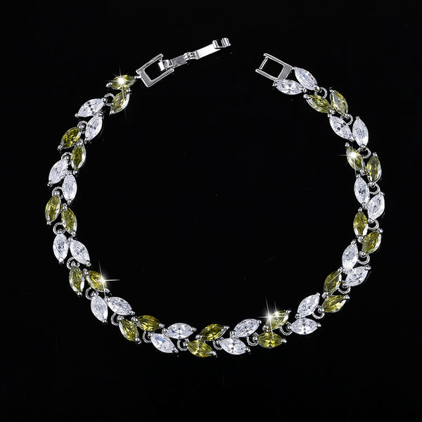 Leaf Crystal Bracelet