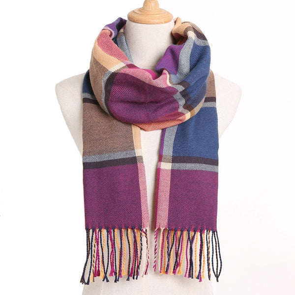 Plaid Winter Scarves