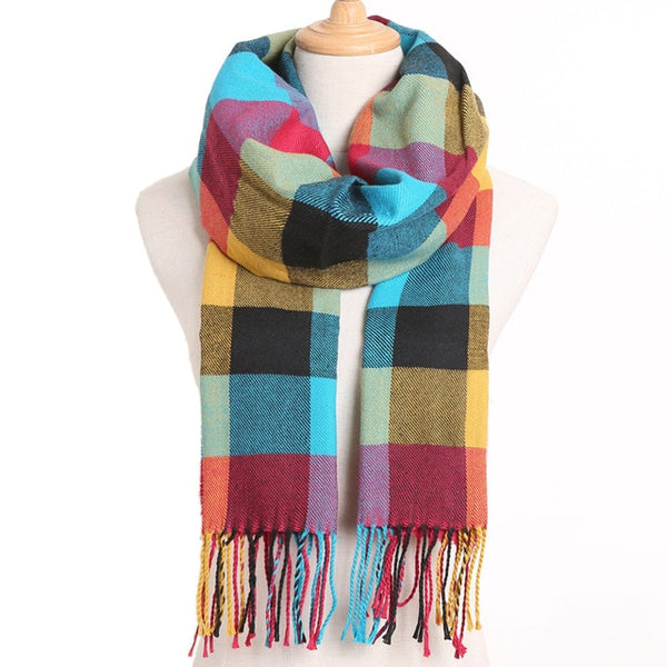 Plaid Winter Scarves