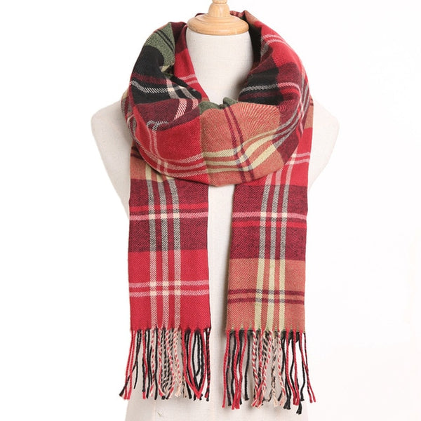 Plaid Winter Scarves