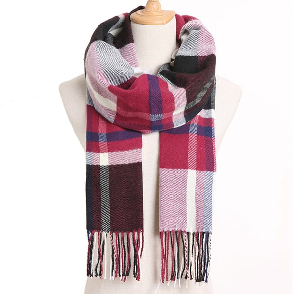 Plaid Winter Scarves