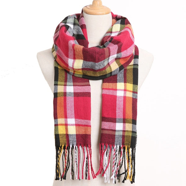 Plaid Winter Scarves