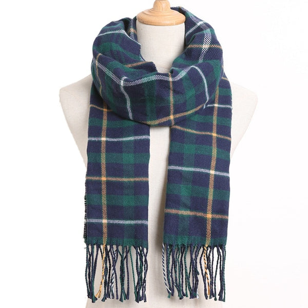 Plaid Winter Scarves