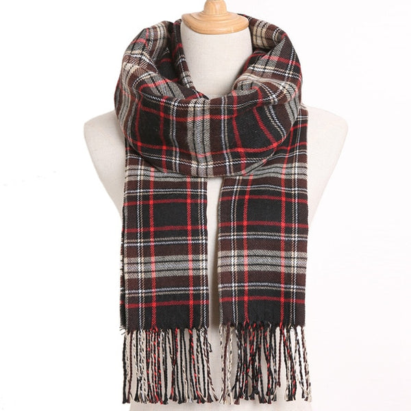 Plaid Winter Scarves