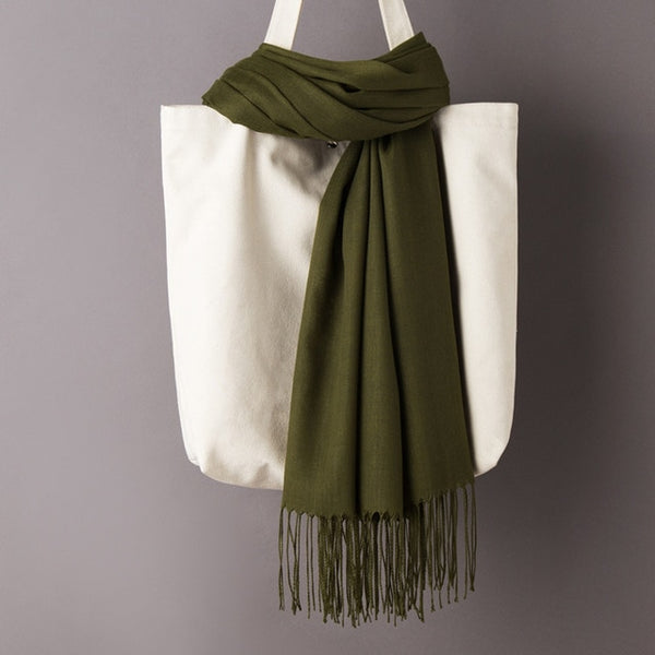 Solid Color Cashmere Scarves