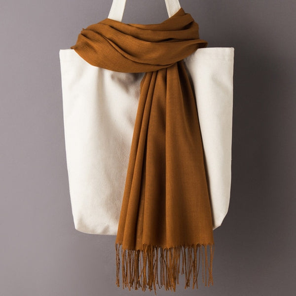 Solid Color Cashmere Scarves