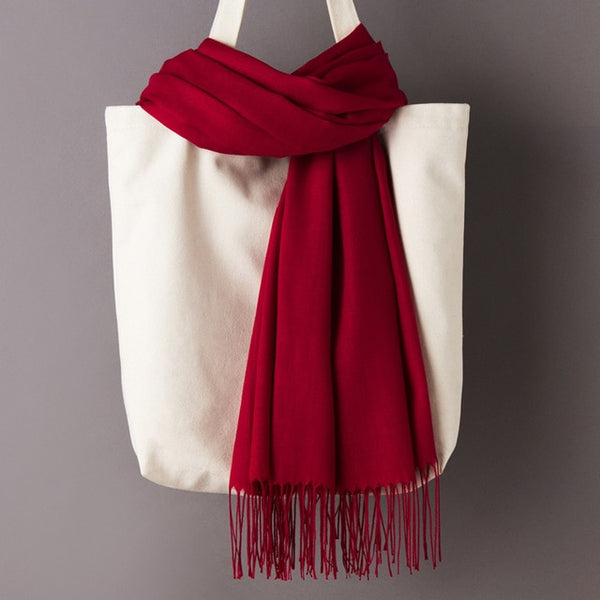 Solid Color Cashmere Scarves