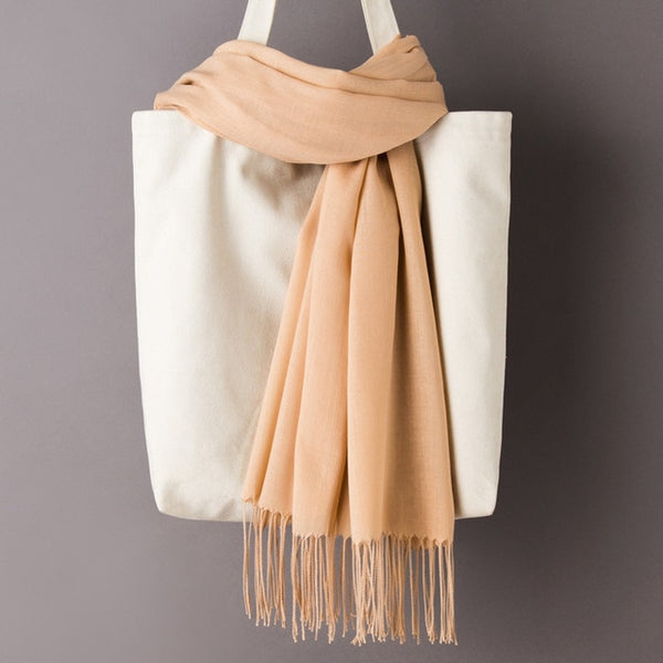 Solid Color Cashmere Scarves