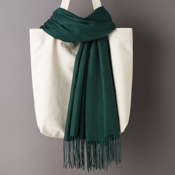 Solid Color Cashmere Scarves