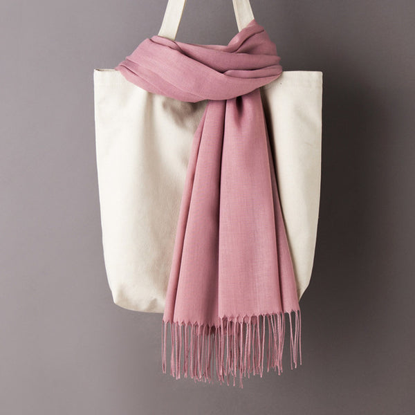 Solid Color Cashmere Scarves