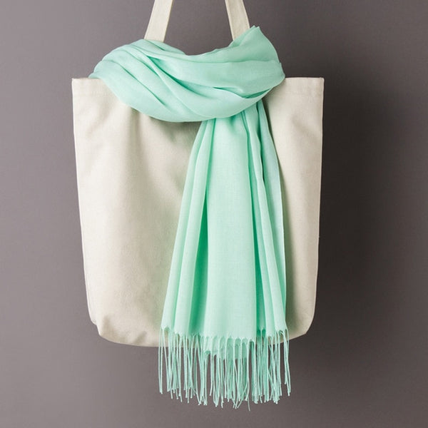 Solid Color Cashmere Scarves