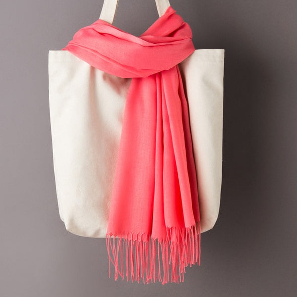 Solid Color Cashmere Scarves