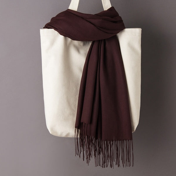 Solid Color Cashmere Scarves