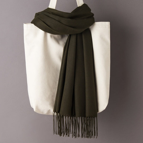 Solid Color Cashmere Scarves