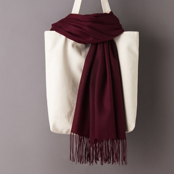 Solid Color Cashmere Scarves