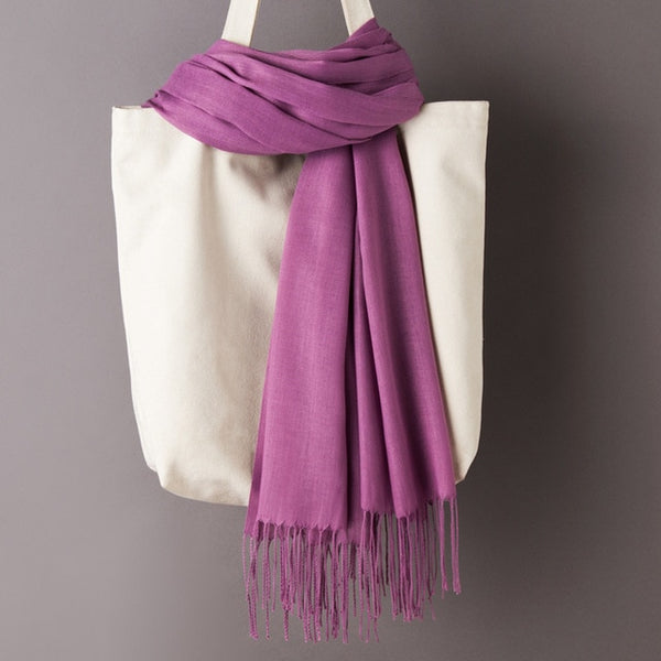 Solid Color Cashmere Scarves