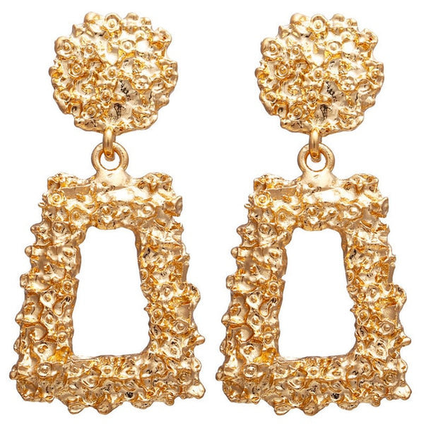 Vintage Gold Metal Earrings