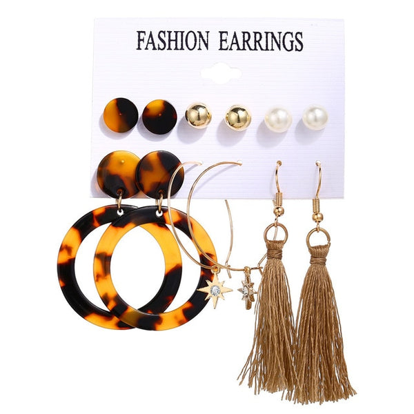 Pearl Earrings Set