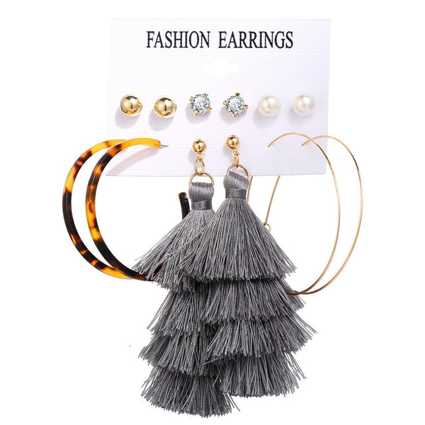 Pearl Earrings Set