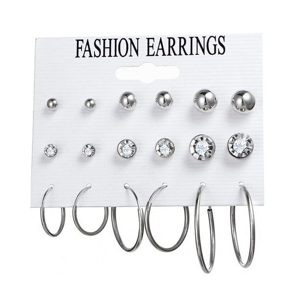 Pearl Earrings Set