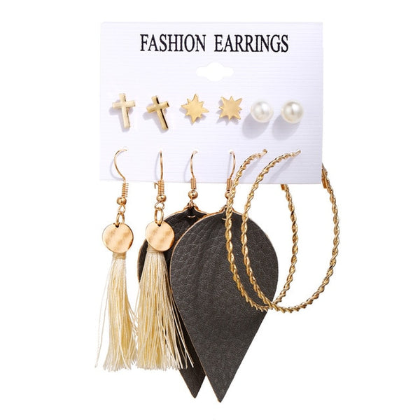 Pearl Earrings Set