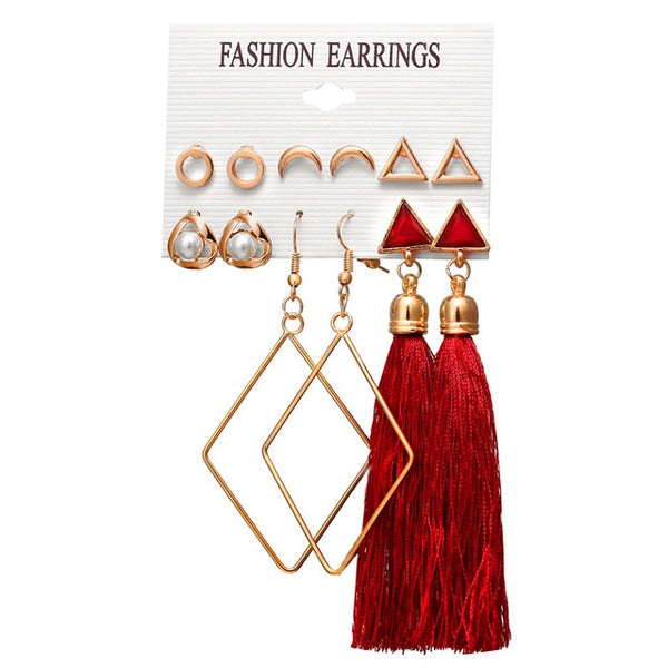 Pearl Earrings Set