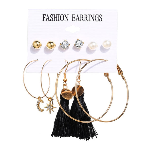 Pearl Earrings Set