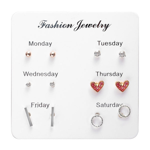 Minimalist Small Earrings Set