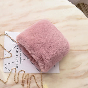 Faux Fur Crossbody Bag