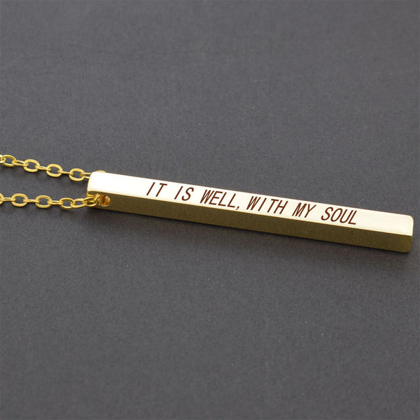 Quote Bar Necklaces