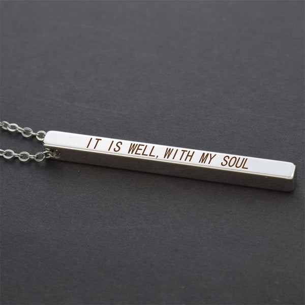 Quote Bar Necklaces
