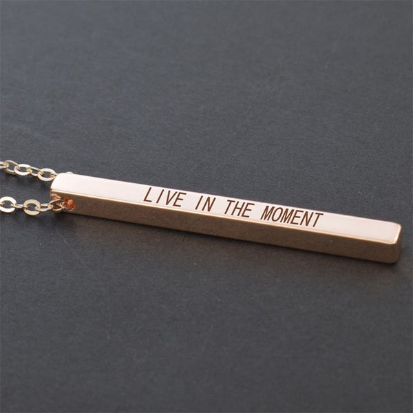 Quote Bar Necklaces