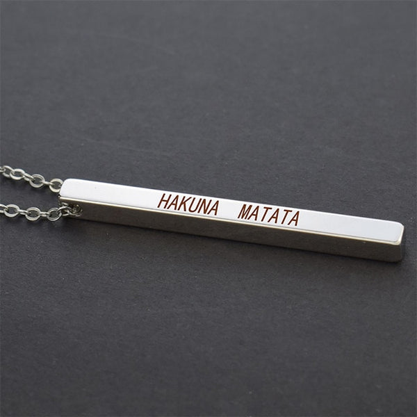 Quote Bar Necklaces