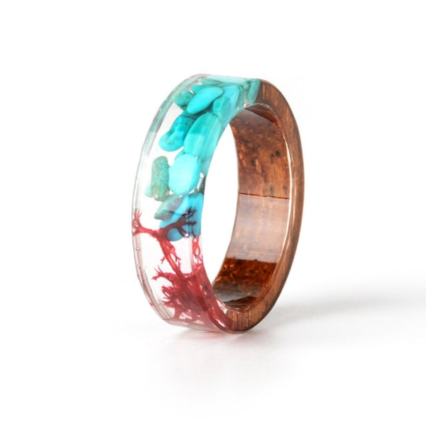 Handmade Wood Resin Ring