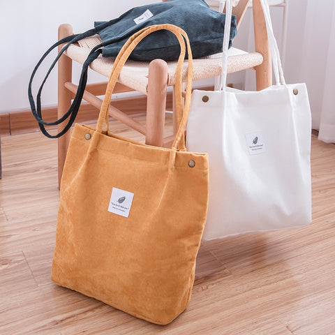 Corduroy Shopping Bag