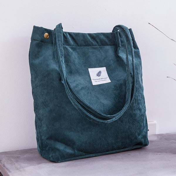 Corduroy Shopping Bag