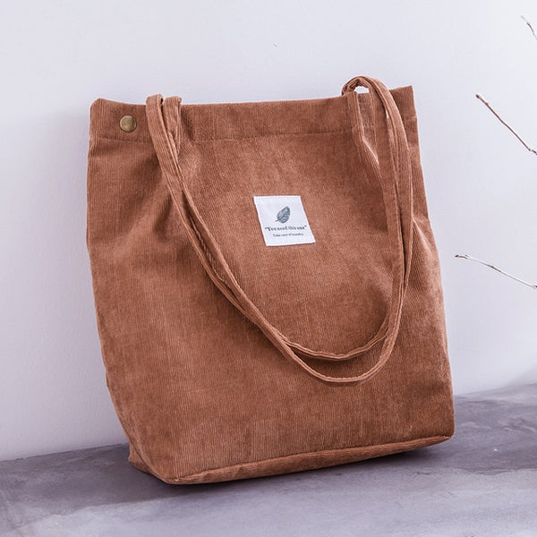 Corduroy Shopping Bag