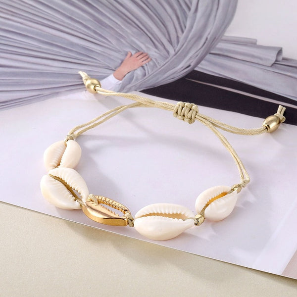 Vintage Shell Rope Bracelet