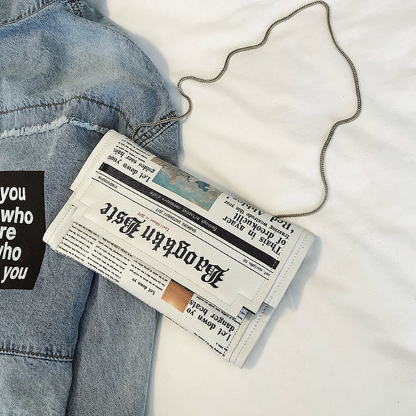 Newspaper Messenger Bag