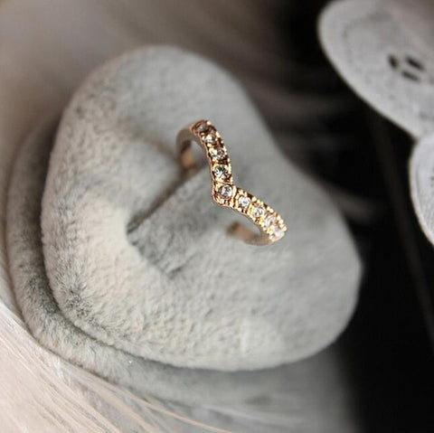 Simple Rhinestone Ring