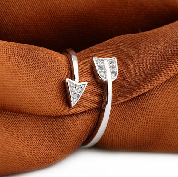 Silver Plated Arrow Rings