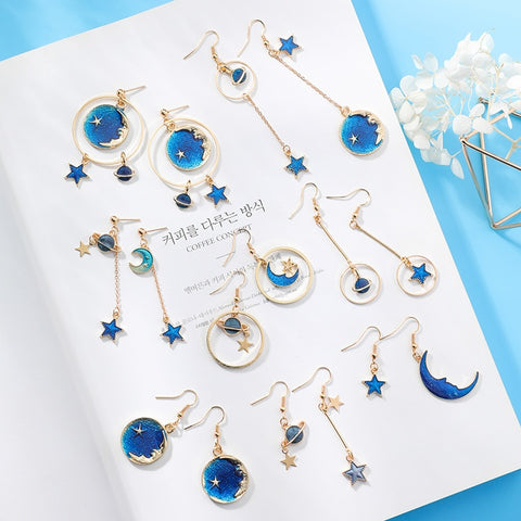 Blue Universe Earrings