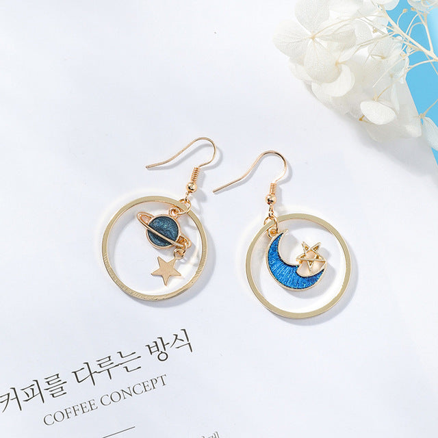 Blue Universe Earrings