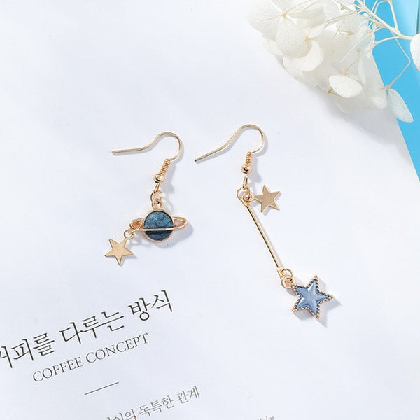 Blue Universe Earrings