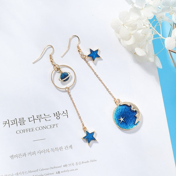 Blue Universe Earrings