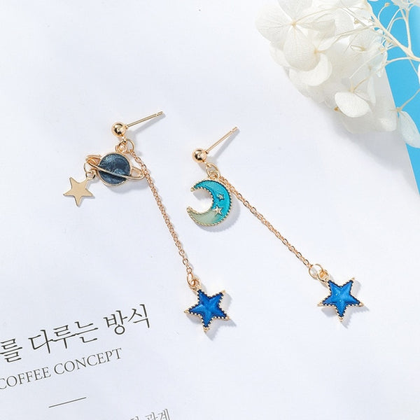 Blue Universe Earrings